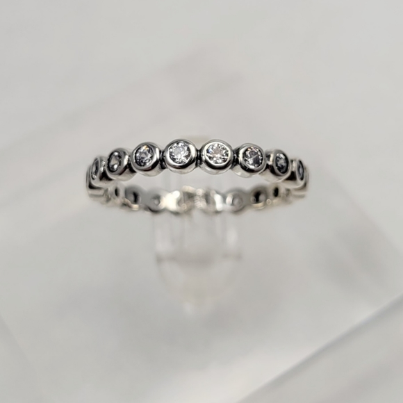 Sterling Silver Eternity Band - Picture 17 of 17